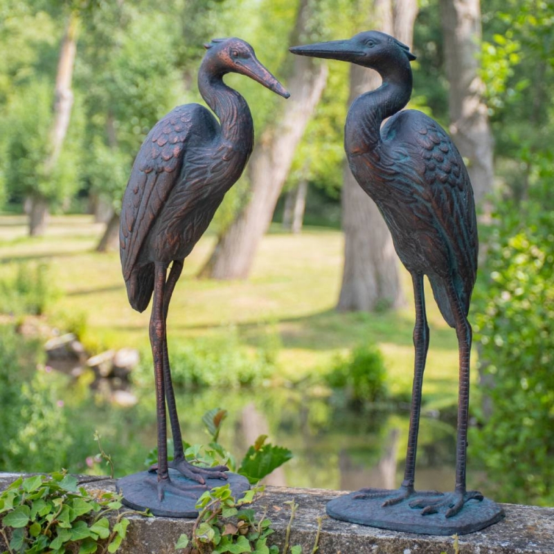 Standing Crane - Garden Sculpture