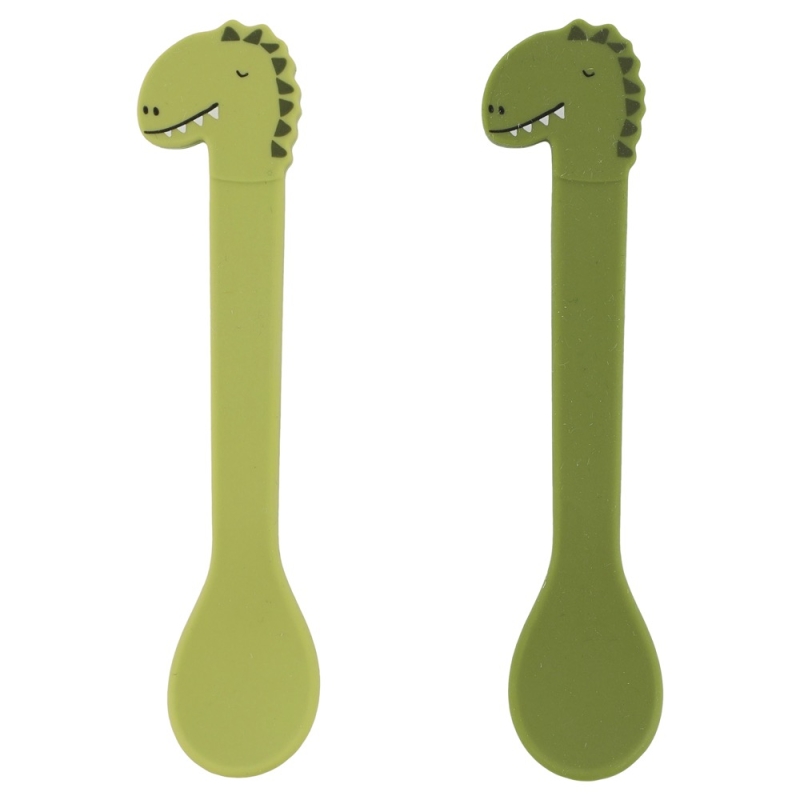 Mr Dino Silicone Spoons - 2 Pack