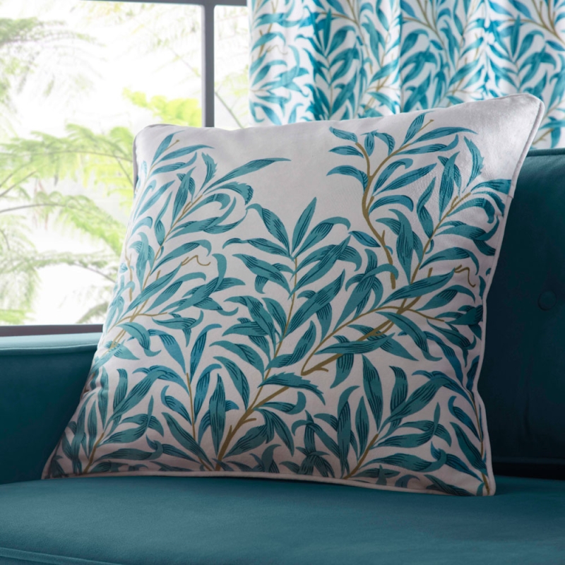 Morris & Co Willow Bough 50cm Cushion Teal