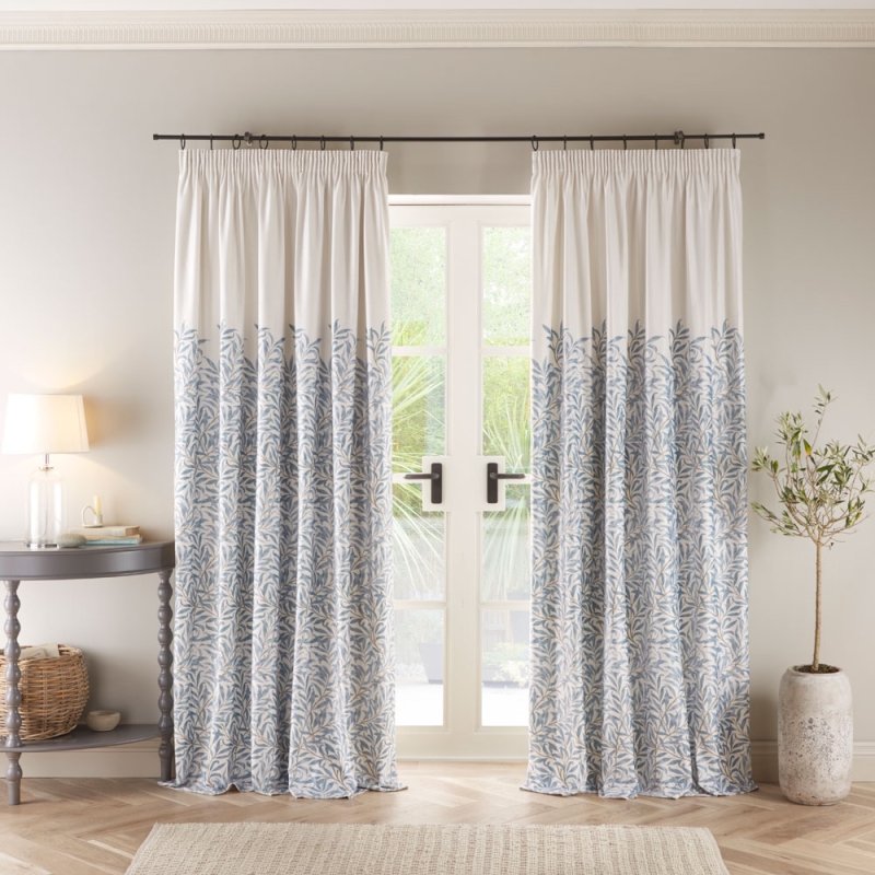 Willow Bough Pencil Headed Curtains Mineral