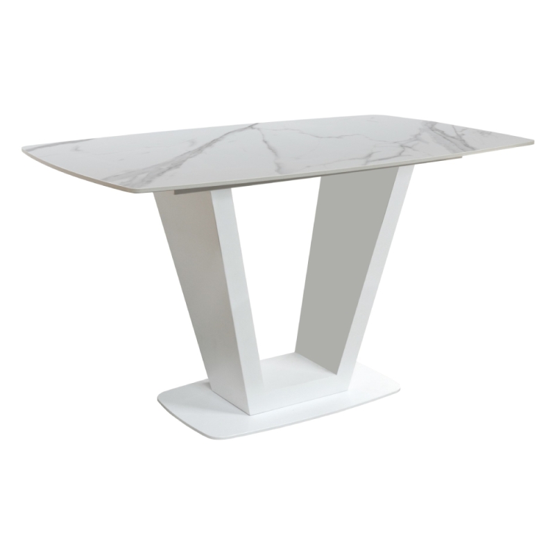 Ariel Compact Dining Table White