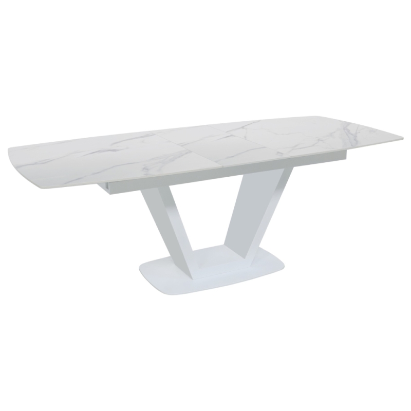 Ariel Extending Dining Table White