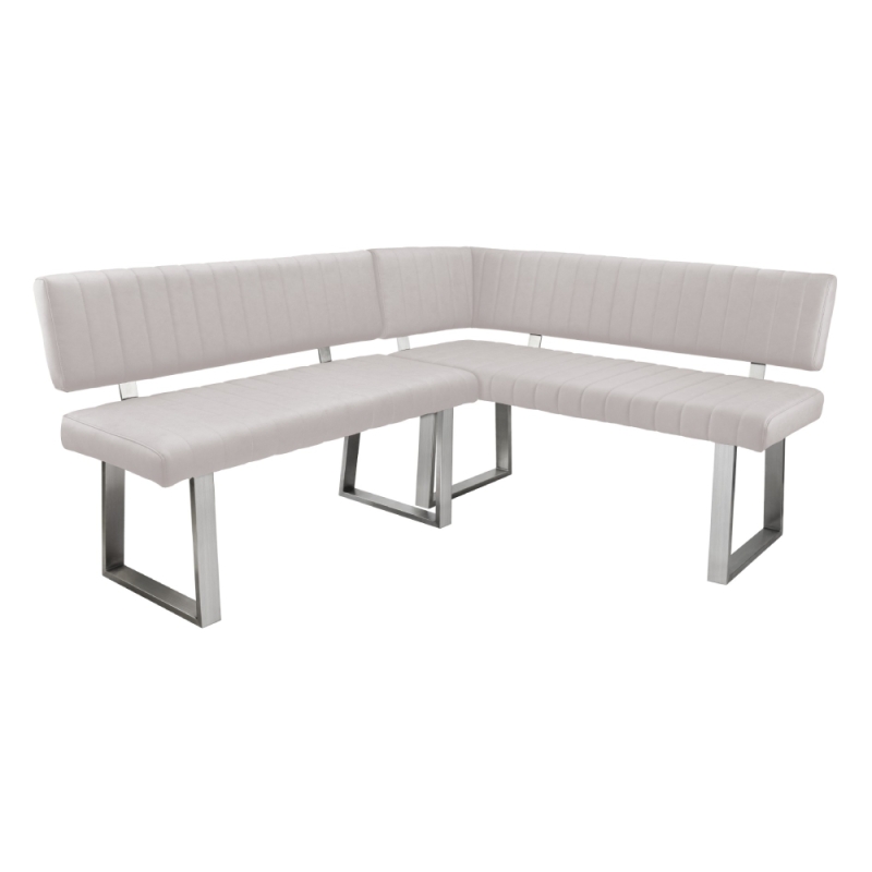 Ariel Corner Bench RH Light Grey