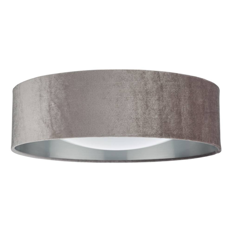 Nysa 2 Light Flush Velvey Warm Grey Shade