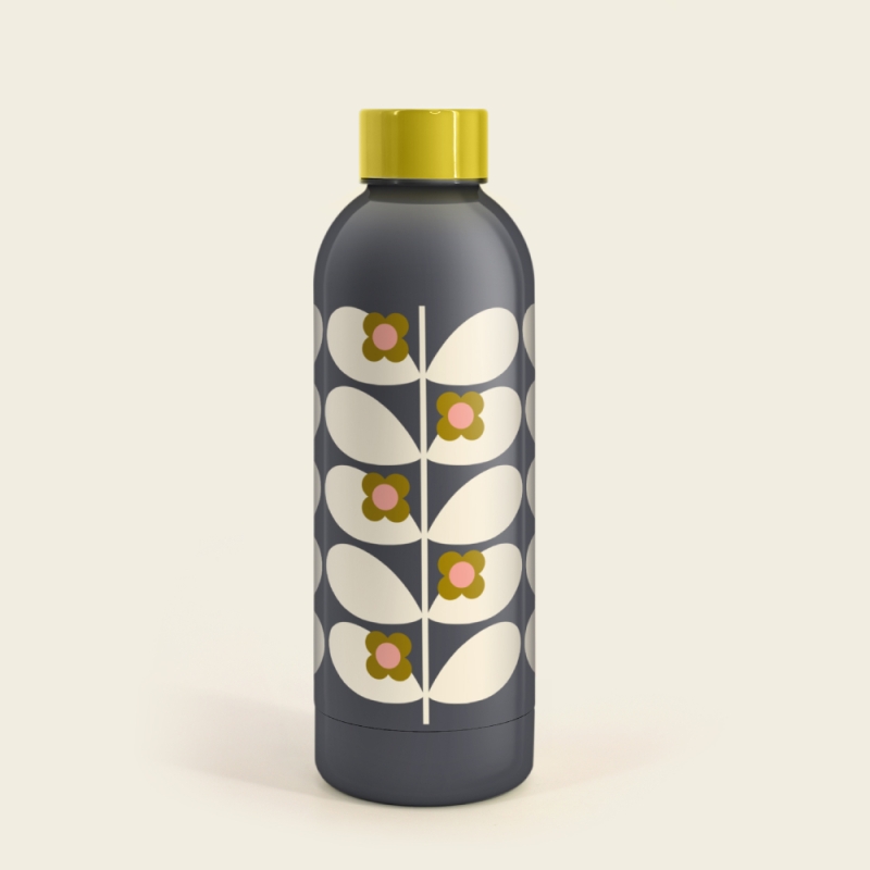 Orla Kiely Stainless Steel Wild Rose Stem Water Bottle