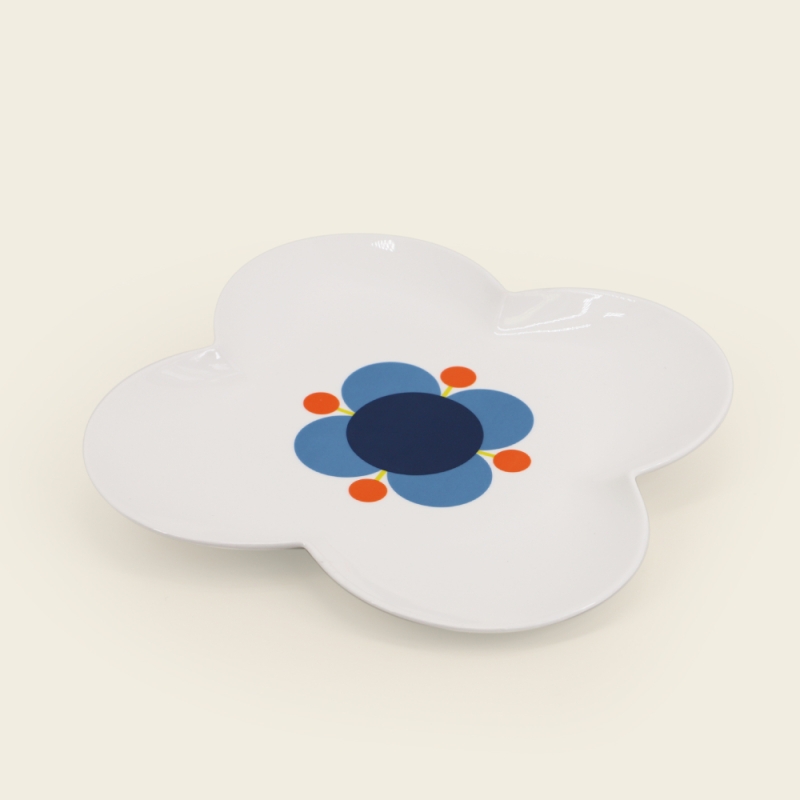 Orla Kiely Flower Shaped Ceramic Platter