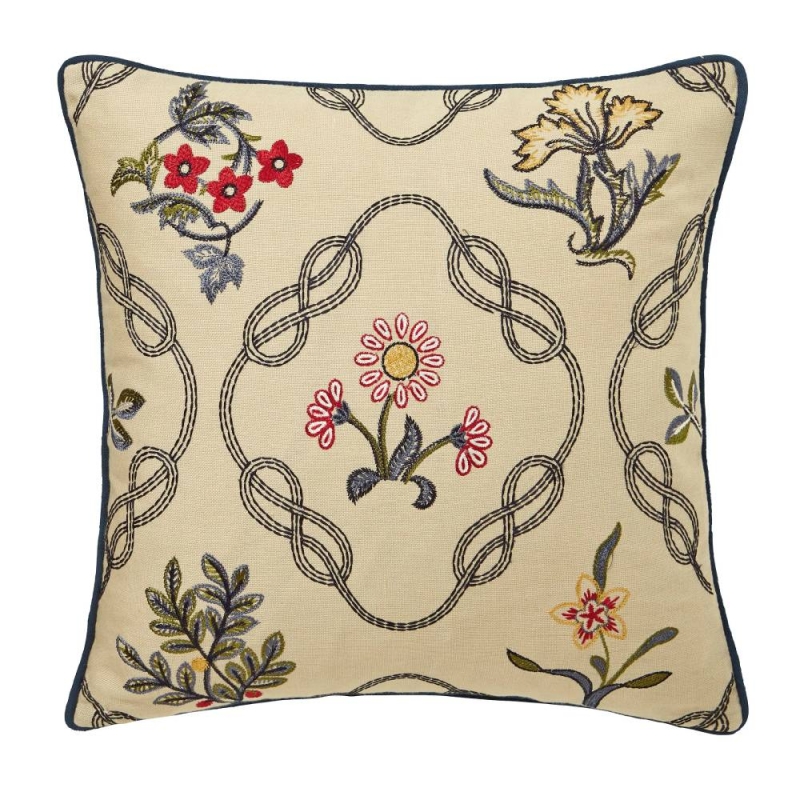 William Morris Strawberry Thief Cushion Indigo