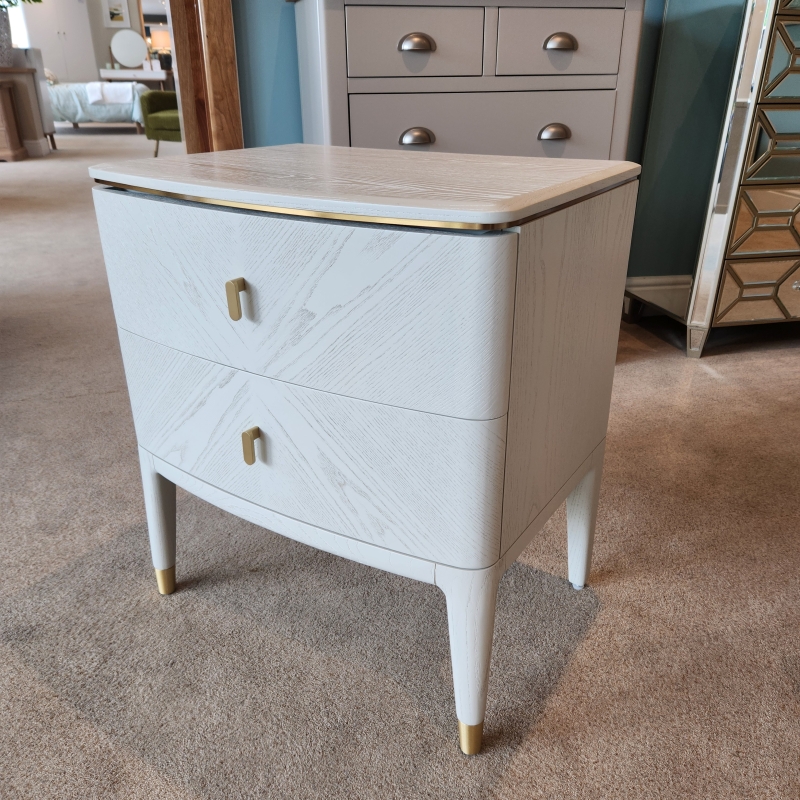 Dante 2 Drawer Bedside (Ipswich)