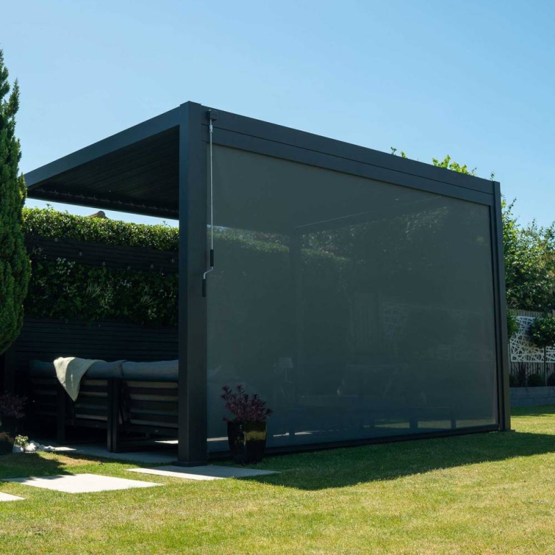 Privacy Screen For Helios 4m Pergola - Slate Grey