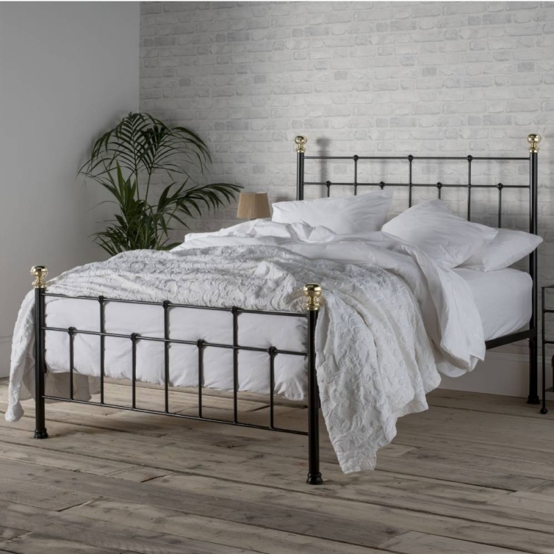 Wrought Iron & Brass Bed Co. Isaac Iron Bed Frame