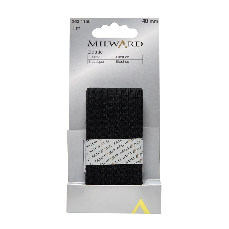 Elastic 1m x 40mm Black