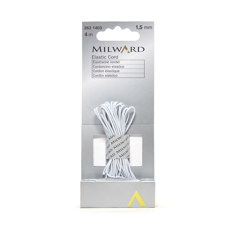 Elastic Cord 4m x 1.5mm White