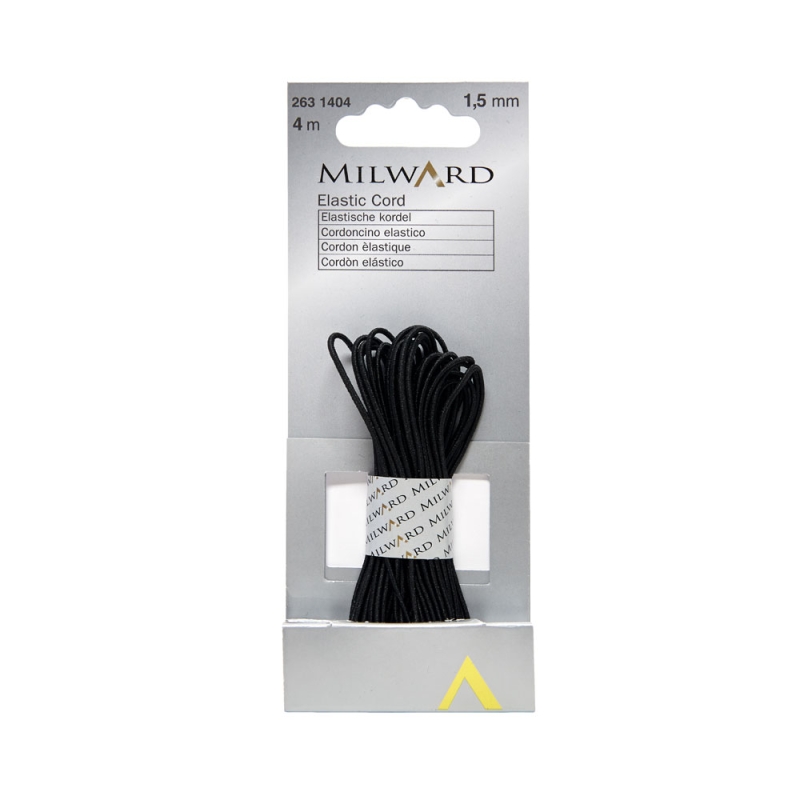 Elastic Cord 4m x 1.5mm Black