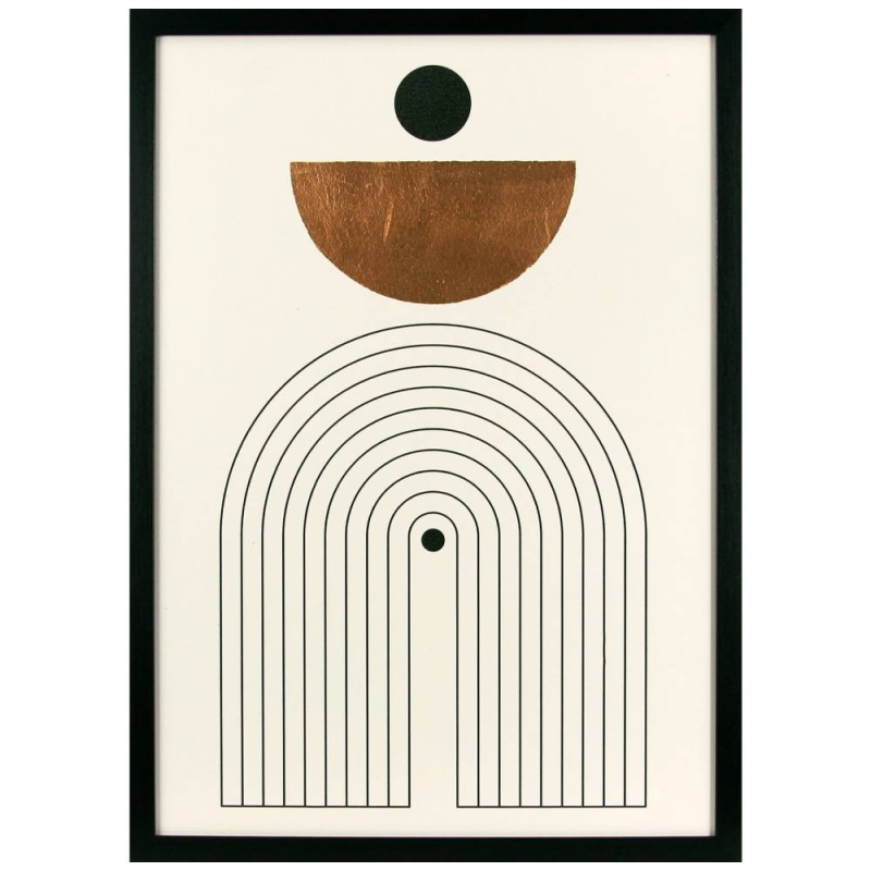 Copper Shapes III Framed Print