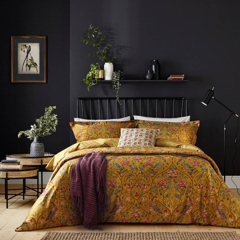 William Morris Seasons By May Duvet Cover Saffron Double