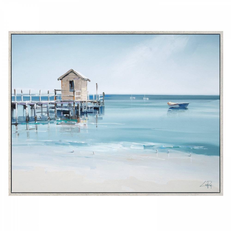 Fisherman's Rest - Framed Canvas Picture