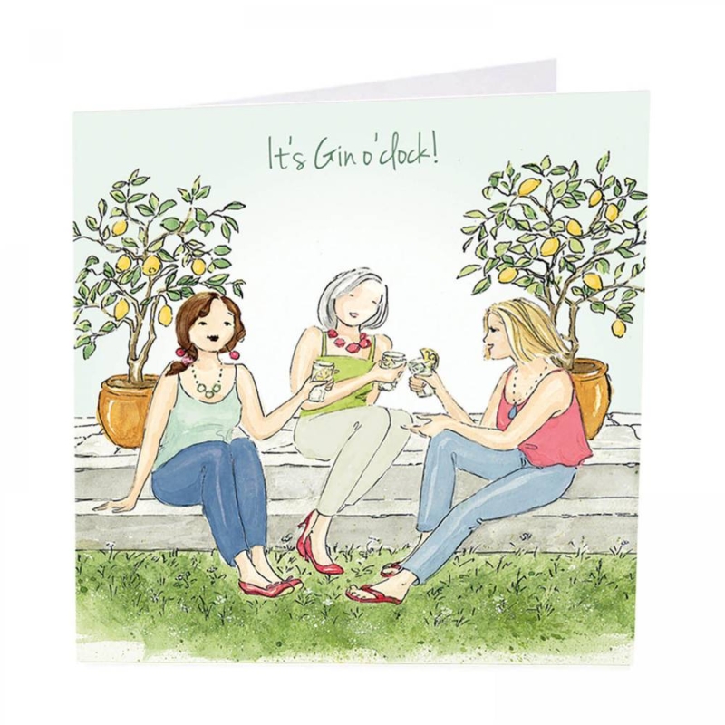 Gin O'Clock Greeting Card