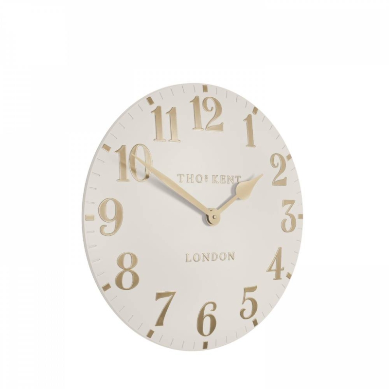 Thomas Kent Arabic 12" Wall Clock Oatmeal