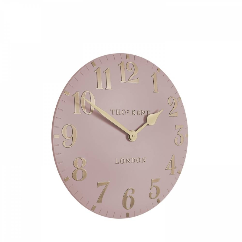 Thomas Kent 12" Arabic Wall Clock Blush Pink