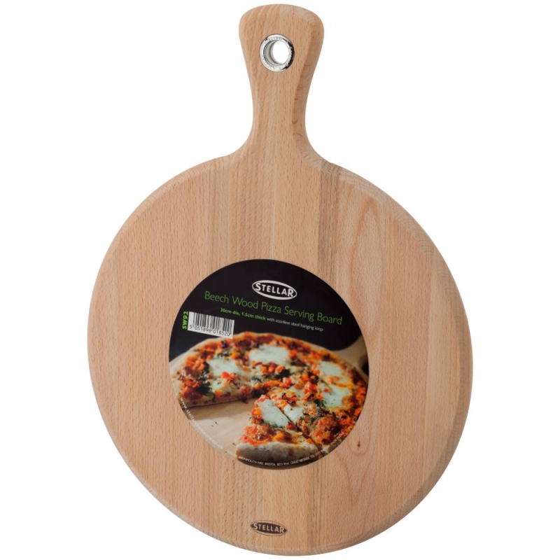 Stellar Beech Pizza Serving Board 