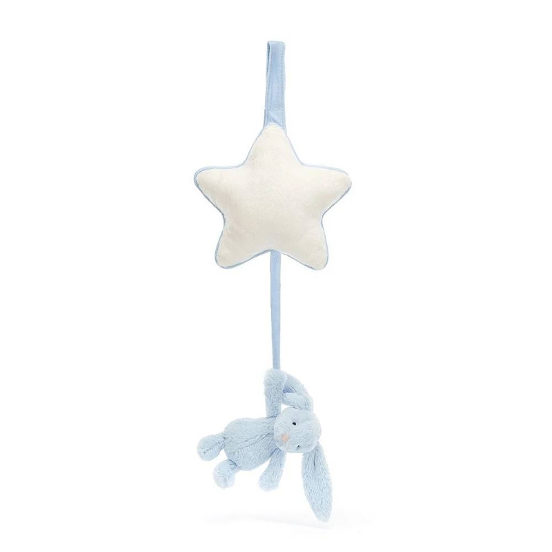 Jellycat Bashful Blue Bunny Musical Pull