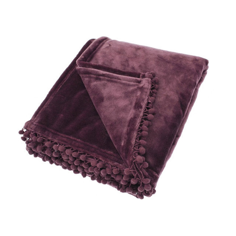 Cashmere Touch Throw 130cm x 170cm Mulberry