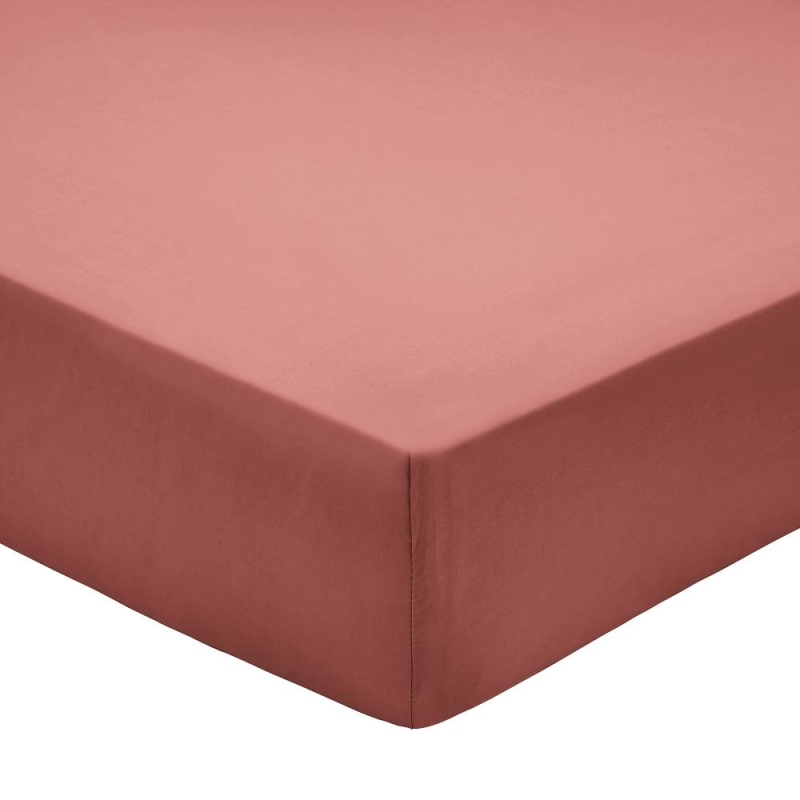 Bedeck Pima 200TC Fitted Sheet Marsala