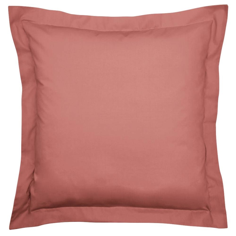 Bedeck Pima 200TC Square Pillowcase Pair Marsala