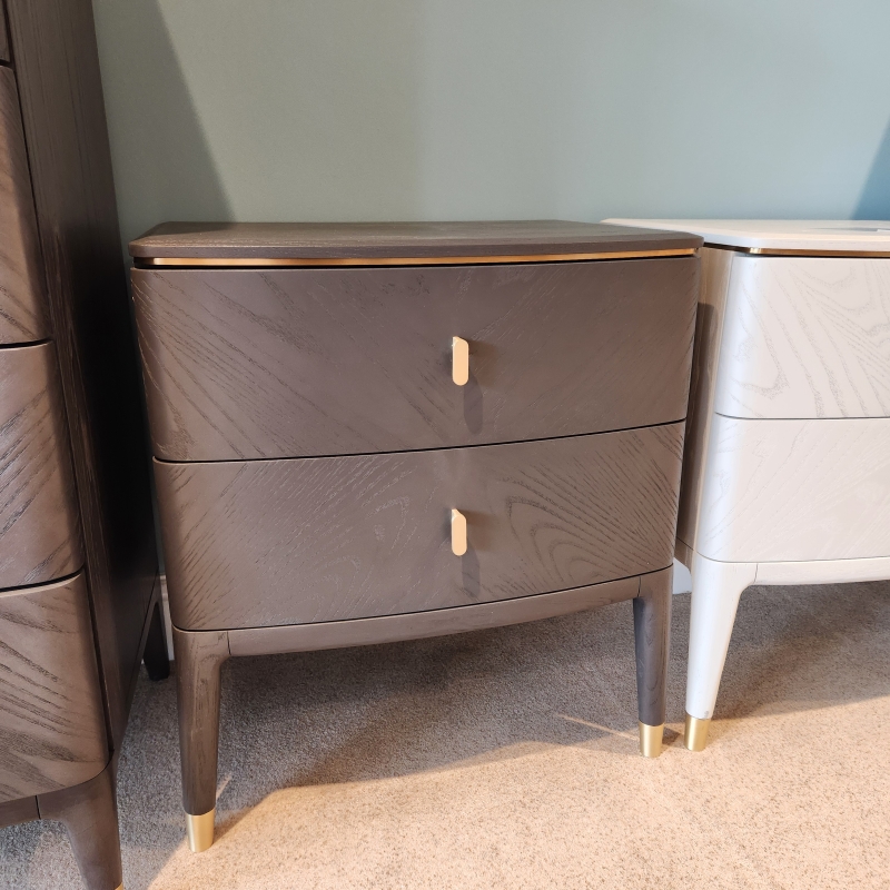 Dante Ebony Bedside Chest (Ipswich)