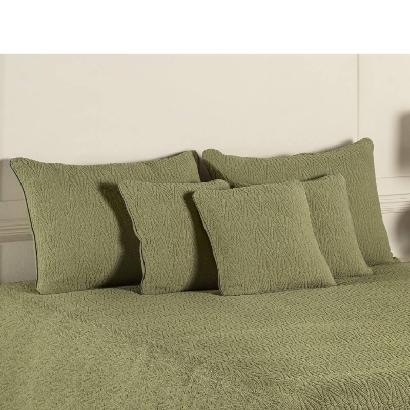 Buxton Cushion Cover 40x40cm Olive Green