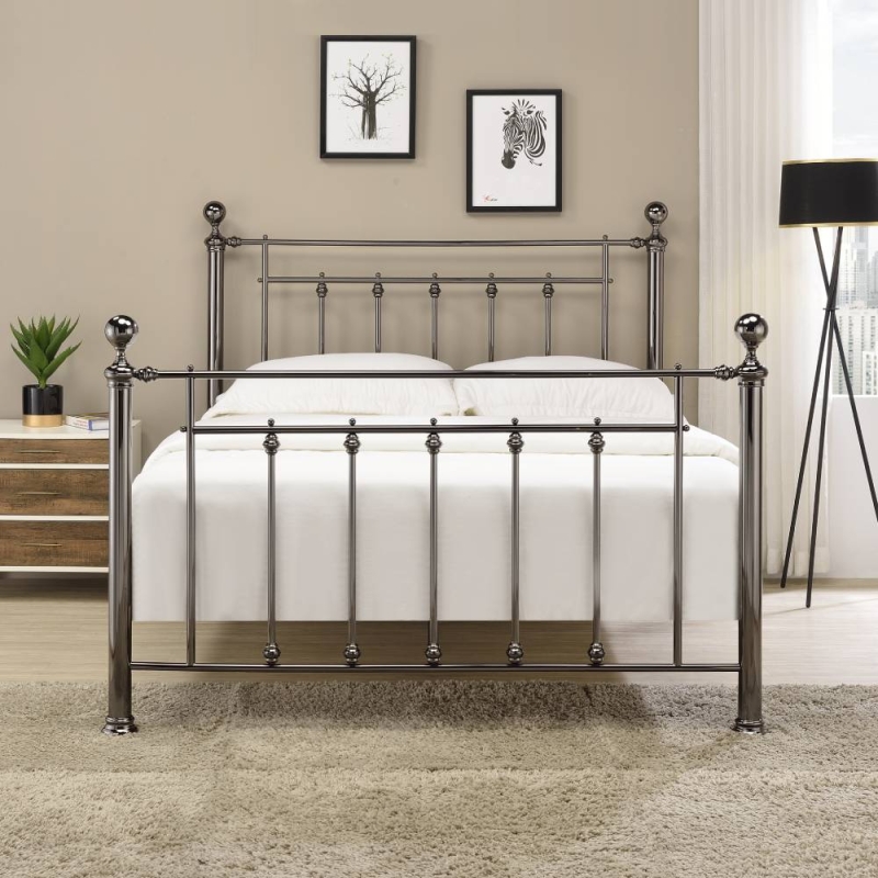 Leo Bed Frame Black Chrome