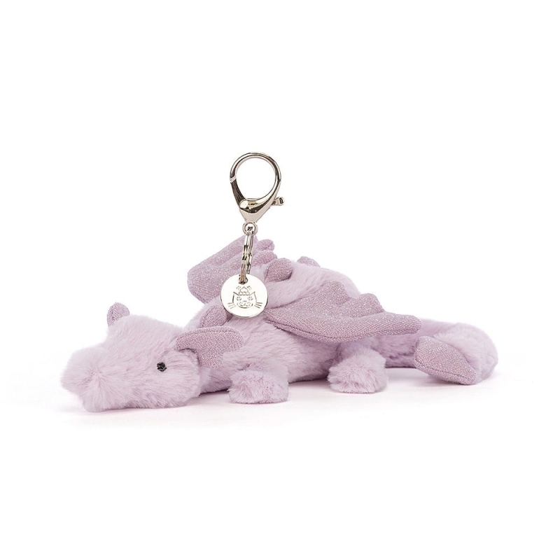 Lavendar Dragon Bag Charm