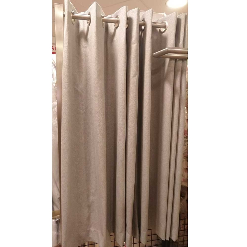 Pair of Eyelet Curtains In Highlander Gunmetal (Ipswich)