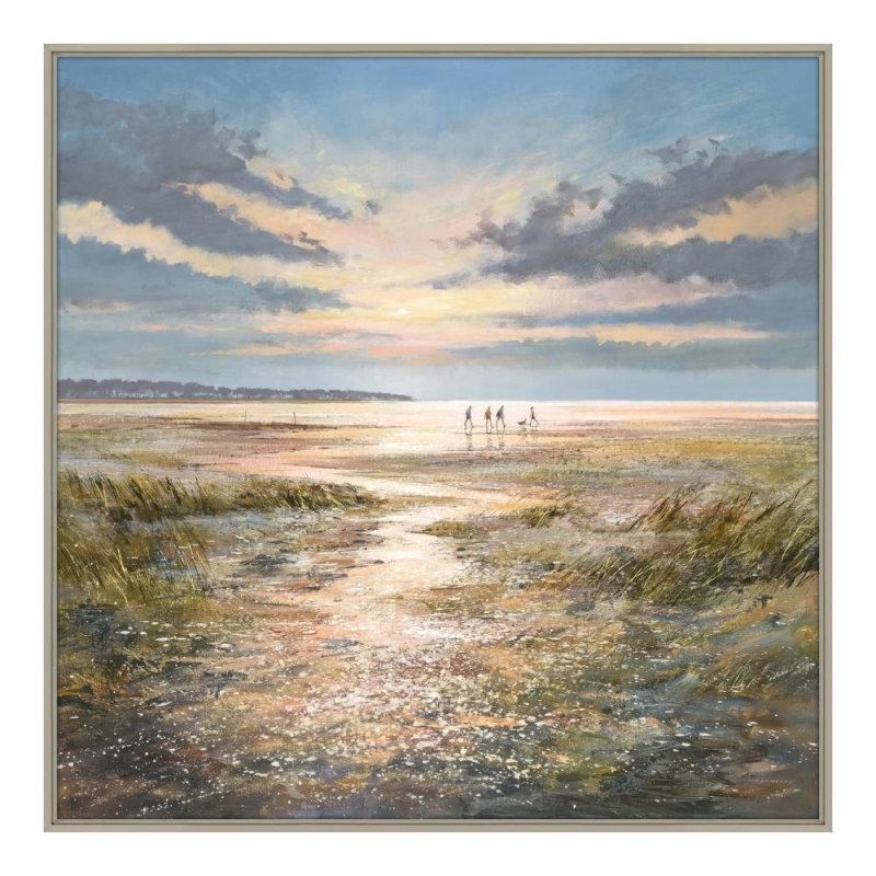 Sea Breeze Stroll - Framed Print