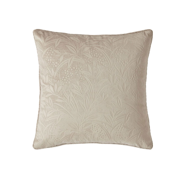 Laura Ashley Barley Embossed 50cm Cushion Natural