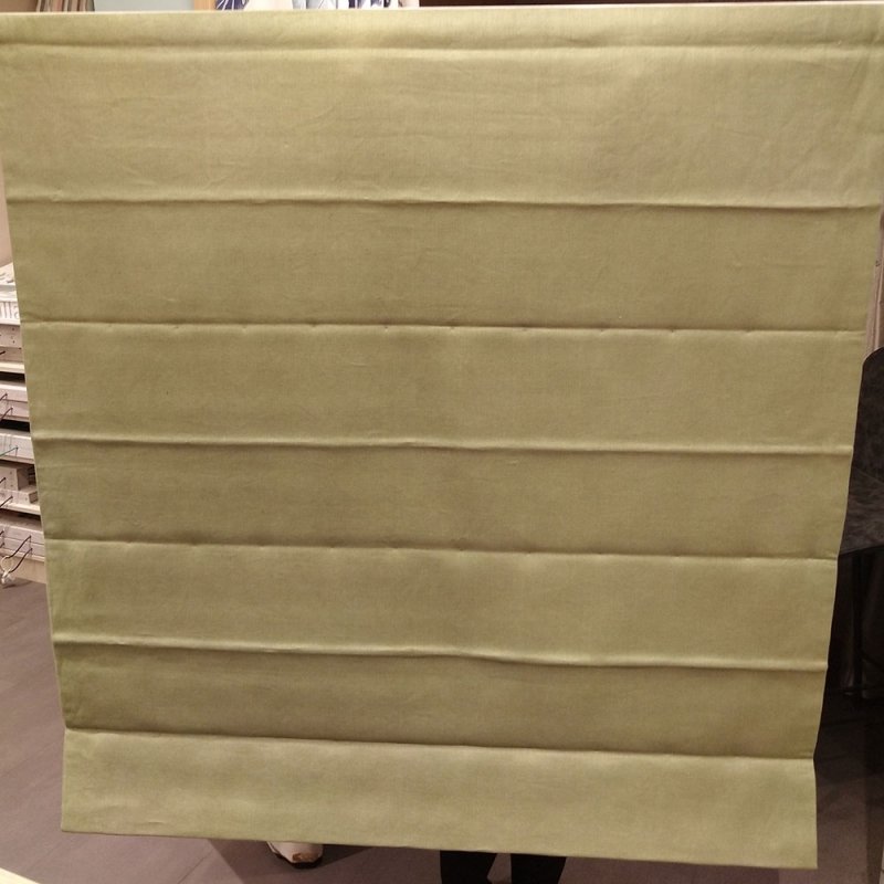 One Roman Blind In Melbec Basil -124.5cm Wide (Ipswich)