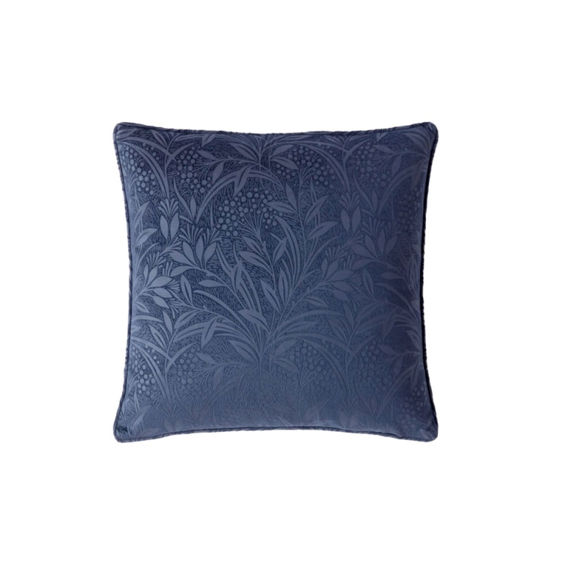 Laura Ashley Barley Embossed 50cm Cushion Midnight Navy