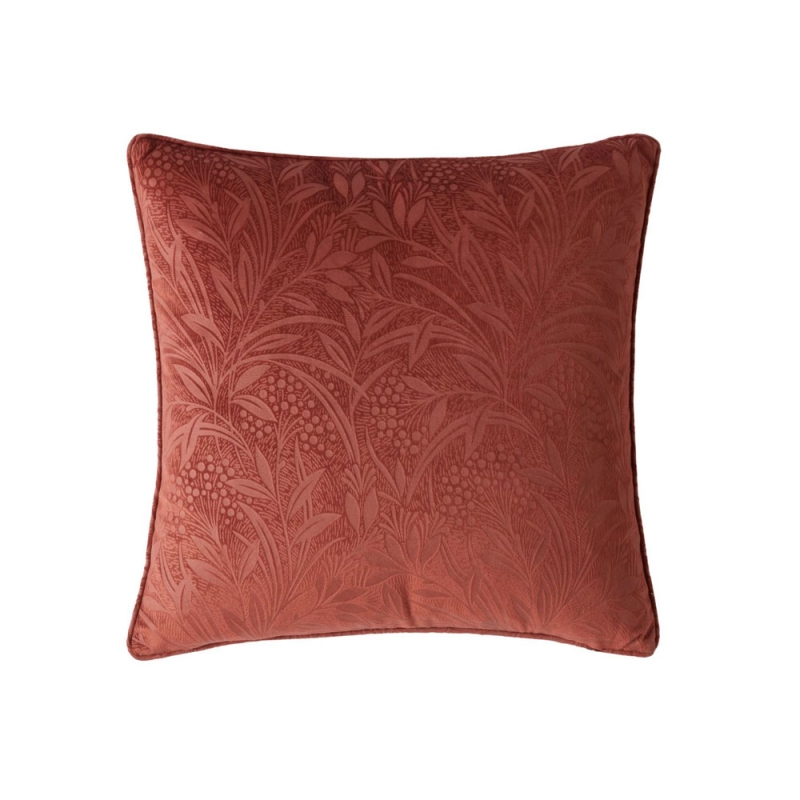 Laura Ashley Barley Embossed 50cm Cushion Terracotta