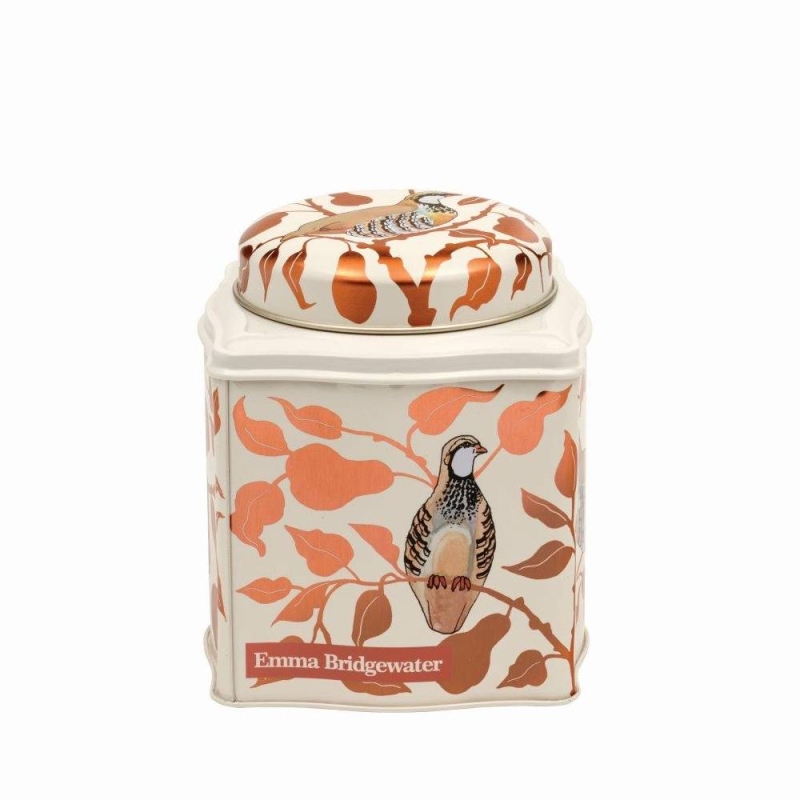 Emma Bridgewater Partridge Dome Lid Wavy Caddy