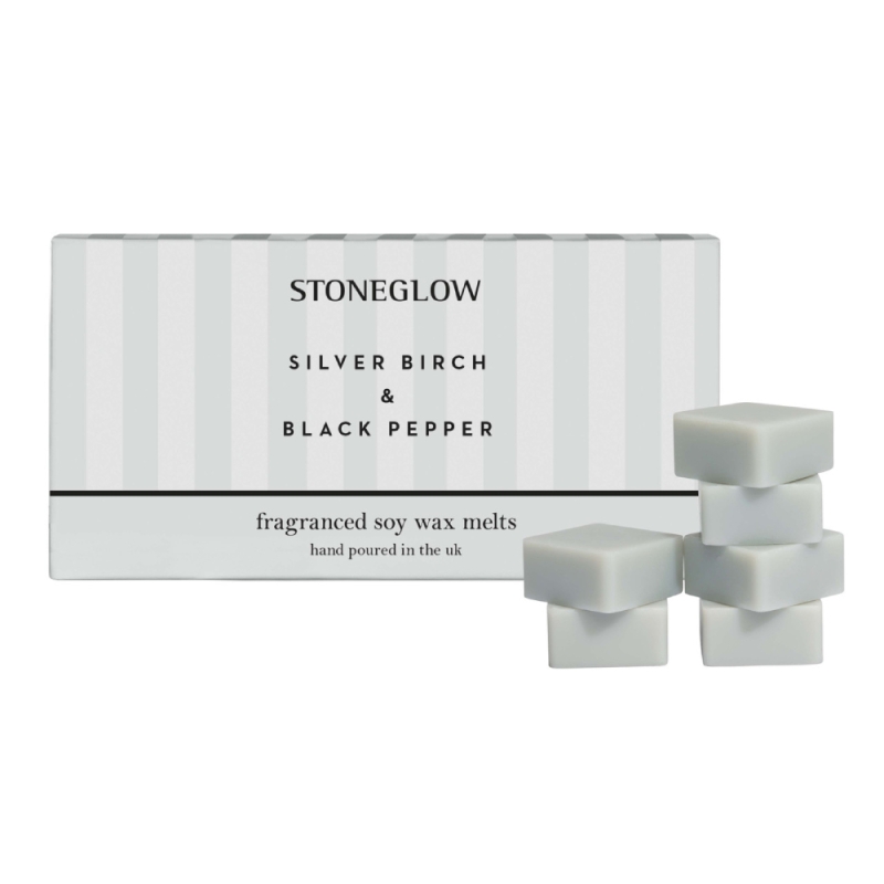 Stoneglow Modern Classics Silver Birch & Black Pepper Soy Wax Melts