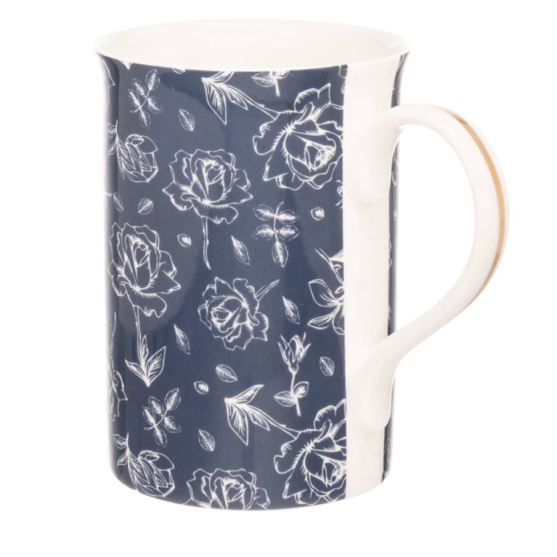 Mug Floral Navy