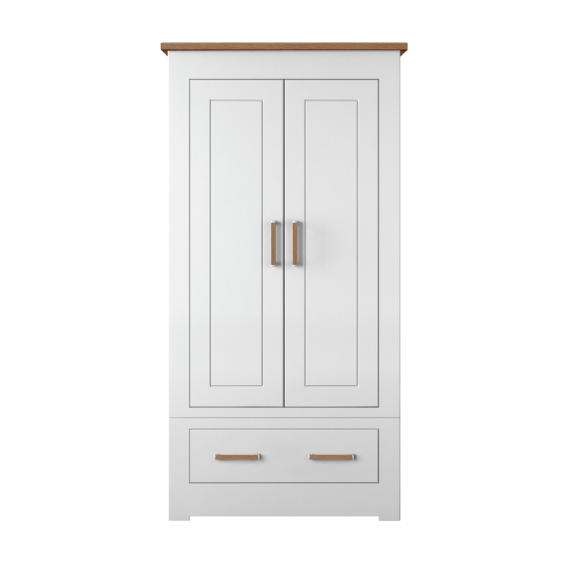 Milton Small 2 Door Wardrobe With Drawer