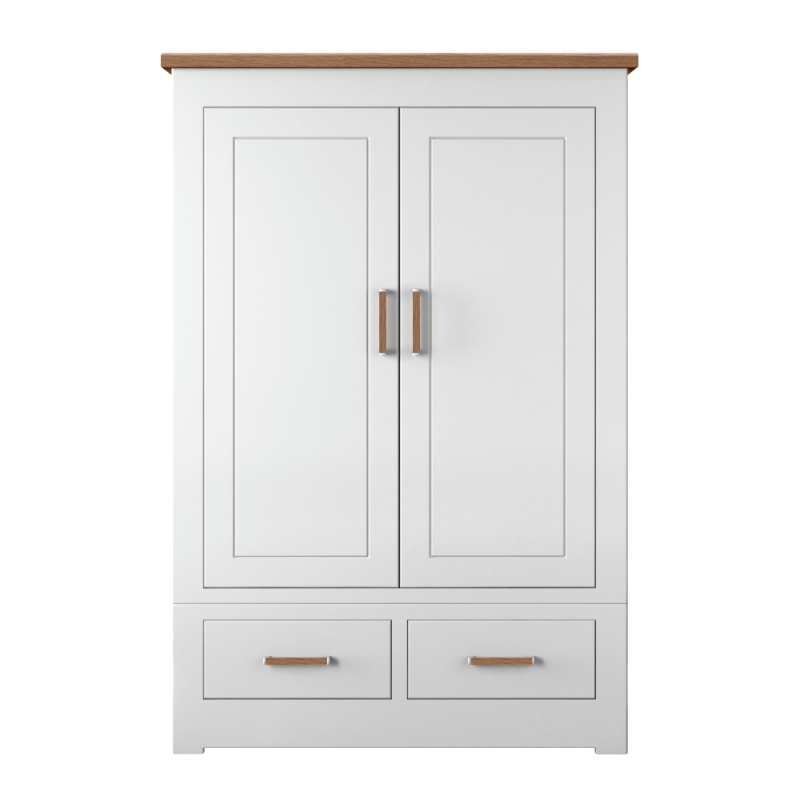 Milton Large 2 Door 2 Drawer Wardrobe