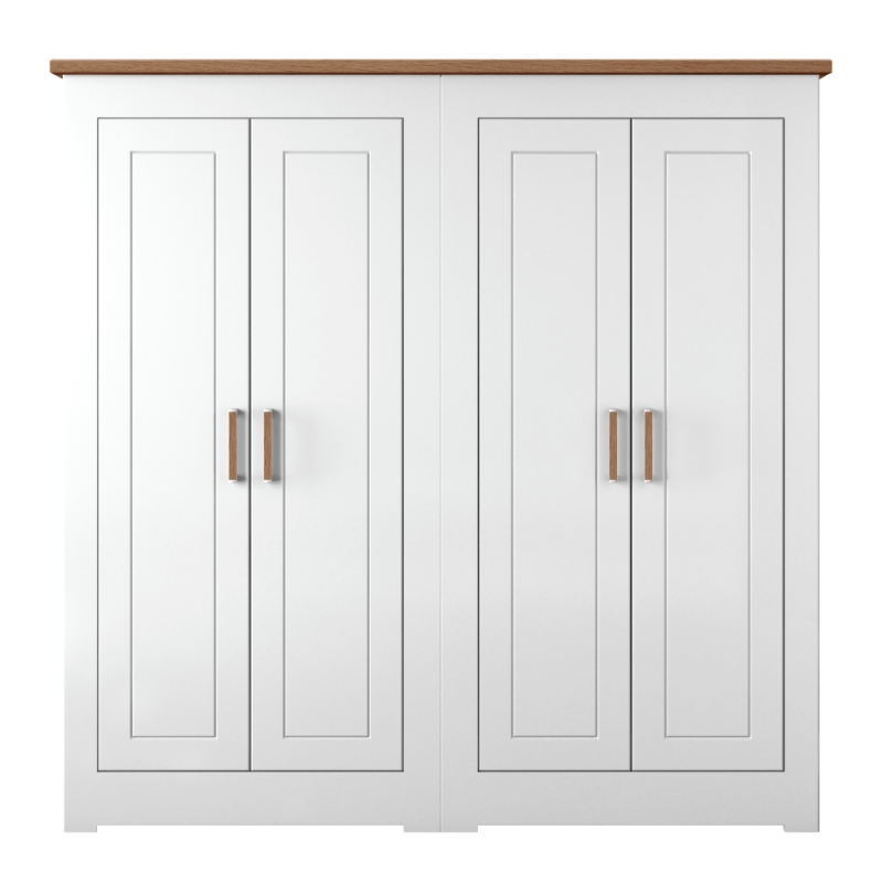 Milton Small 4 Door All Hanging Wardrobe