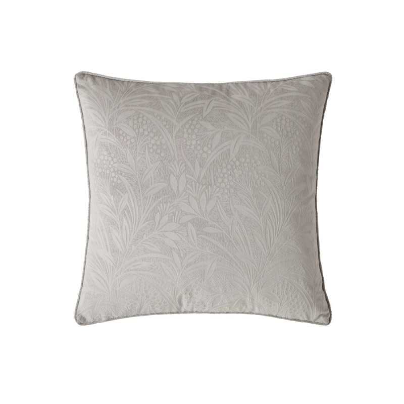 Laura Ashley Barley Embossed 50cm Cushion Steel Grey