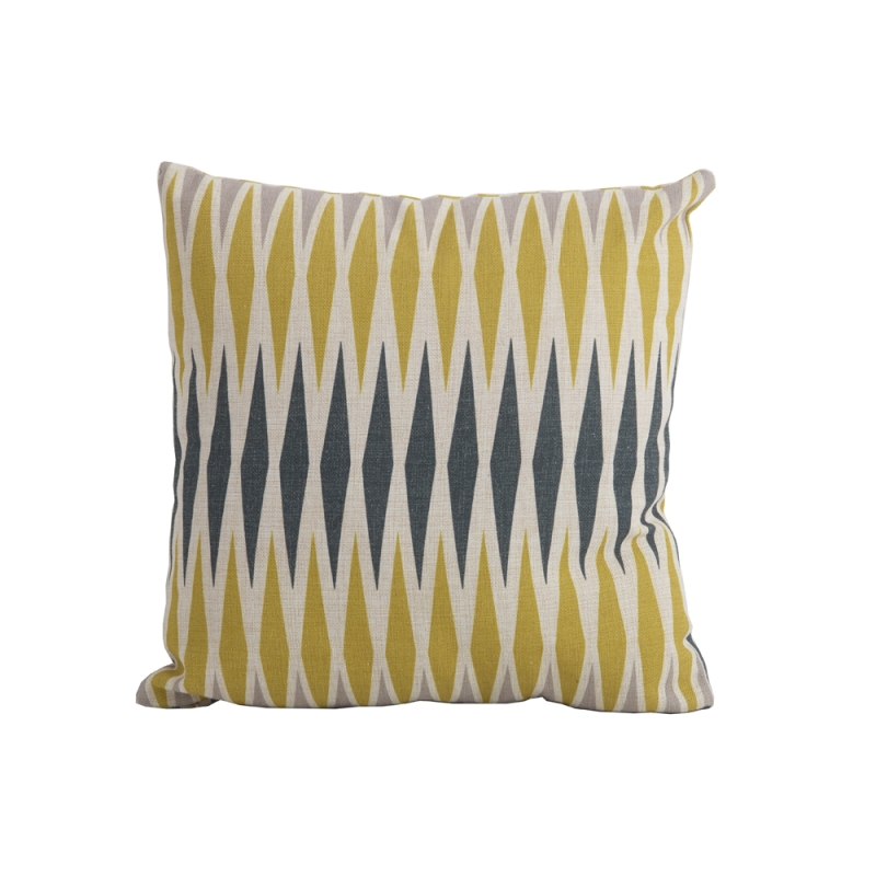 Harlequin Yellow Square Scatter Cushion