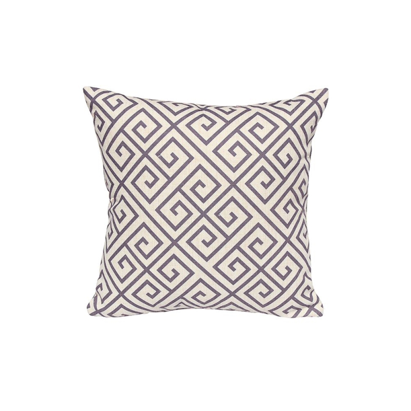 Cocoa Greek Key Scatter Cushions