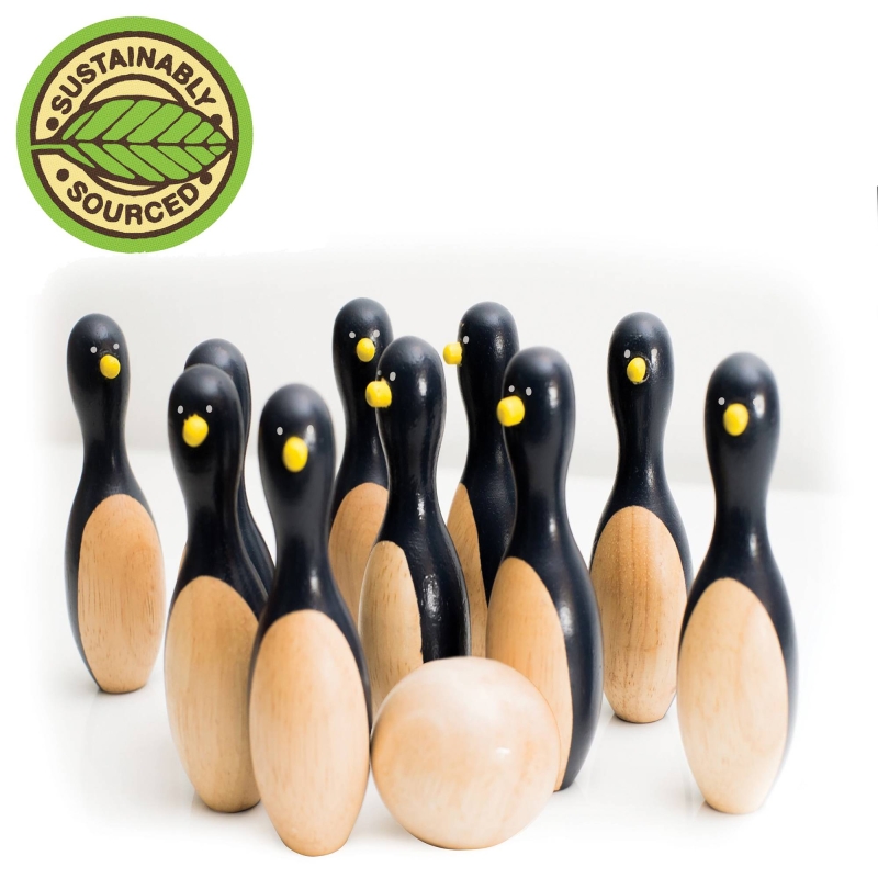 10 Penguin Bowling Pins in a Bag