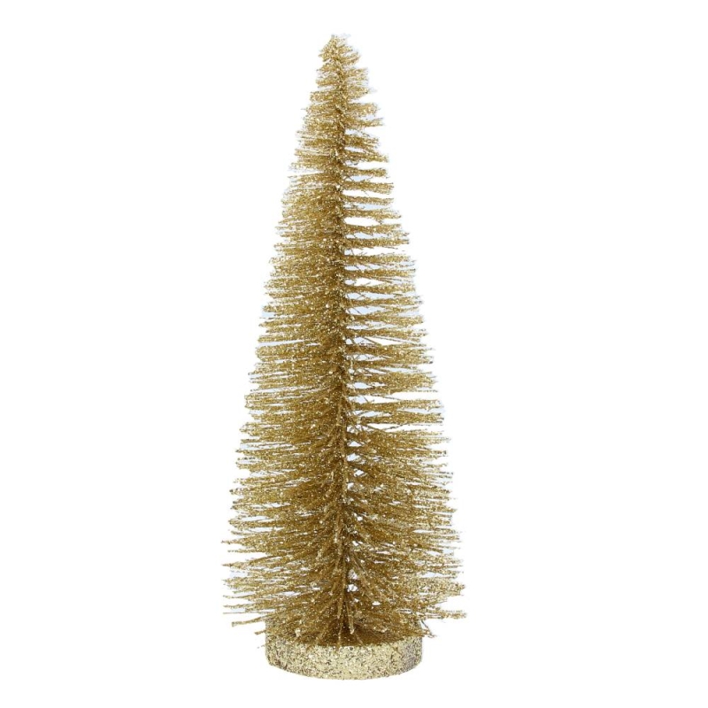 Gisela Graham Gold Sparkle Brush Tree - Small