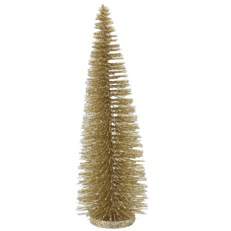 Gisela Graham Gold Sparkle Brush Tree - Large